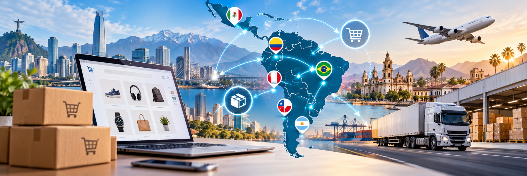 Expansión de eCommerce y ventas en Latinoamérica con logística y envíos internacionales
